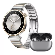 Smartwatch Huawei Gt 4 41mm Plata + Freebuds Pro 2 De Regalo