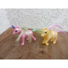Lote De 2 Brinquedos Pony E Unicórnio 8cm Por 8cm