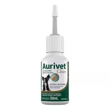 Aurivet Clean 50ml Vetnil Solução Otológica Cães/gatos