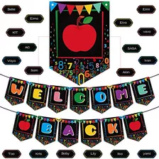 Bienvenida Decoraciones Banner Welcome Back Clase, Pa...