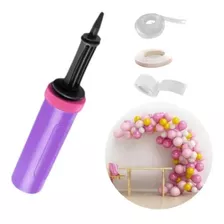 Kit Combo Armado Arco Inflador Globos Deco Globologia Cinta