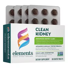 Elements Clean Kidney, 60 Tabletas (suministro De 30 Días), 