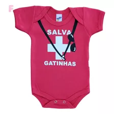 Body Bebê Personalizado Temático Mesversário Salva Gatinhas