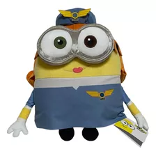 Peluche De Minion Bob Con Traje De Aeromoza Importado