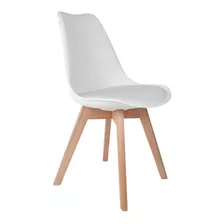 Cadeira Saarinen Wood Com Estofamento Emporio Tiffany Cor Da Estrutura Da Cadeira Branco