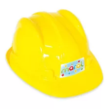 Capacete De Brinquedo Infantil Com Regulagem Amarelo Maral