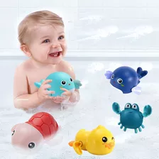 Pack 5 Juguetes De Baño Para Bebé Y Niños Juguete Bañera