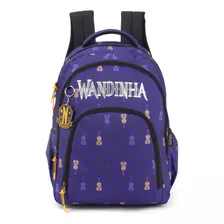 Mochila Costas Escolar Wandinha Original Netflix Roxa 2024