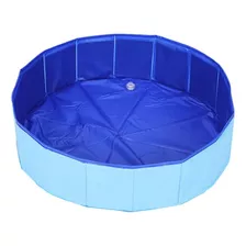 Banheira Piscina Dobravel Para Cães Gato Pvc Antideslizante 