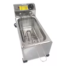 Fritadeira Elétrica Com Termostato Inox Retangular 3 Litros