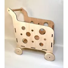 Carrito De Compras - Madera - Adeleste