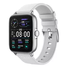 Smartwatch Colmi Series P P28 Plus Colmi P28plus 1.69 Caixa 36mm De Liga Prateada, Pulseira Cinza De Silicone Desporto À Prova De Água