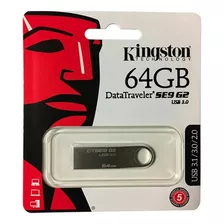 Memoria Usb Kingston Datatraveler Se9 Dtse9h 64gb 2.0 Plateado