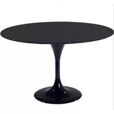 Mesa Saarinen Tulipa Preta - Redonda - Preto Absoluto 150cm