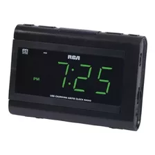 Radio Despertador Dual Rca Con Carga Usb