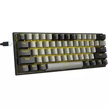 Teclado Para Juegos E-yooso, Interruptor Rojo/retroilumin...