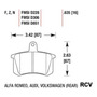 Balatas Disco  Trasera Para Audi 80 Quattro  1990