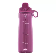 Botella De Agua Plástica Sin Bpa Pogo Con Tapa Chug, Fuchsia