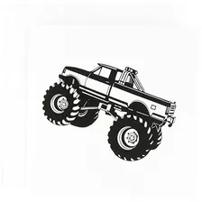 Monster Truck Greeting Card 6 X 6 Inches Single