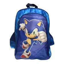 Mochila Escolar Infantil Masculina Sonic Para Costas