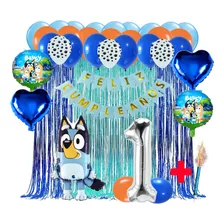 Kit Globos Bluey Decoración Cumpleaños