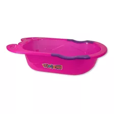 Bañera Tina Para Bebé Trendy Kids Ergonómica Con Desagüe Color Rosa