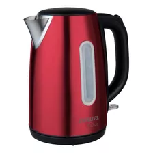 Jarra Eléctrica Aiwa 1.7l Acero Inoxidable Agua 2200w Color Rojo