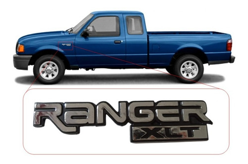 Emblema Ford Ranger Xlt 2001-2005. Foto 4