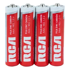 Pilas Baterias Rca Aaa Tamaño 1.5 Voltios Rojo Paquete De 24 Unidades Extra Duración Carbón Um3