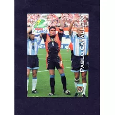 Mundial 2002, Figurita Bimbo Cards Cavallero Argentina Mira!