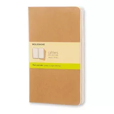 Libreta Moleskine Cahiers 80 Paginas Kraft X3 Libretas 13x21