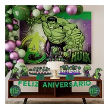 Decoração Hulk Festa Aniversário Infantil Vingadores 39 Pçs