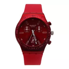 Reloj Pulsera Caballero Da139 Análogo Malla Silicona Dakot