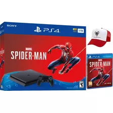 Consola Ps4 Slim 1tb + Juego Spiderman + Gorra Nueva.