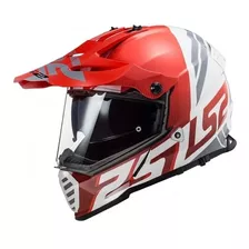 Casco Ls2 Mx436 Pioneer Evo Red White