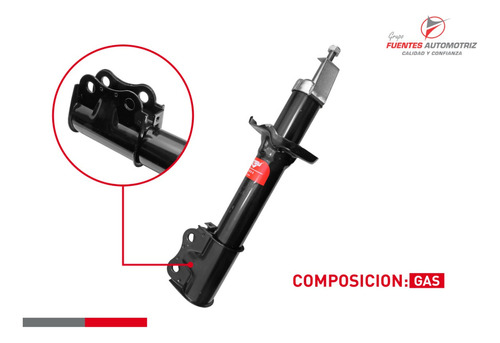 Amortiguador Delantero Para Renault Kwid 1.0 2021 2022 Gas Foto 2