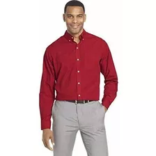 Van Heusen Camisa De Manga Larga De Popelina Sin Arrugas Par