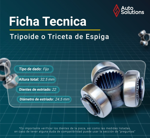 Triceta Tripoide Toyota Tercel 1991 1992 1993 1994 Foto 4