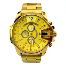 Reloj Masculino Diesel Dorado/amarillo A Prueba Dagua