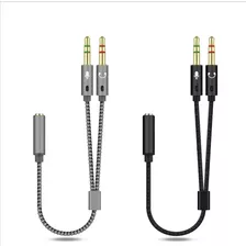 Adaptador P2 X P3 Para Pc Fone E Microfone Duplo Reforçado