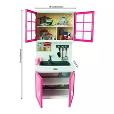 Conjunto De Mini Cozinha Infantil - My Happy Kitchen - Módul Cor Rosa