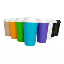 Vaso Termico Americano Plastico Tapa Rosca 400cc Conserva Frio/calor Excelente Calidad Starbucks Cafe Infusiones Bz3 