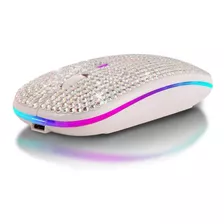 Mouse Attoe, Bluetooth/brilloso/recargable/blanco