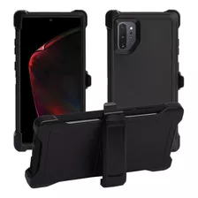 Funda Para Galaxy Note 10 Plus, Negro/resistente/soporte