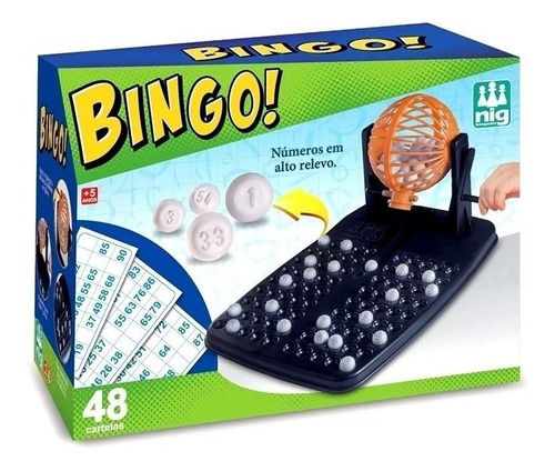 Jogo De Mesa Bingo Nig Brinquedos 1000