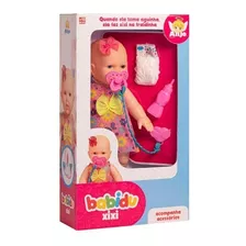 Boneca Baby Faz Xixi + Mamadeira + Fralda + Chupeta Oferta