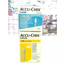 Tiras Accu Chek Guide X 50 Und + Lancetas Accu Chek Pack Kit