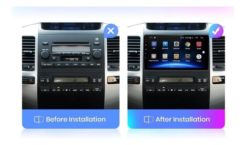 Radio Toyota Prado 120 2giga Ips 9puLG Carplay Android Auto Foto 8