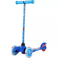 Patineta Scooter Para Niños De Sonic Iluminada Color Azul