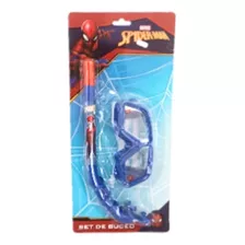 Set Buceo Snorkel Antiparra Mascara Spiderman - Hombre Araña